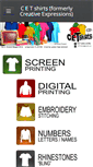 Mobile Screenshot of cetshirts.com