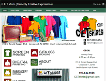 Tablet Screenshot of cetshirts.com